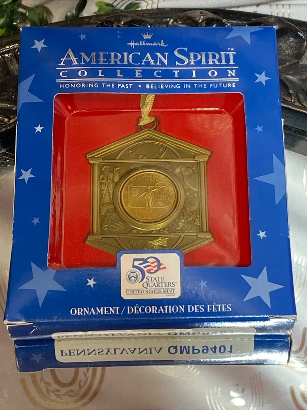 Hallmark Gold Pennsylvania State Quarter Ornament